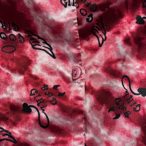 Jammilicious Nightgown Satin Coquette Cherry Y2K Baddie Button One Size Flawed - Picture 11 of 12